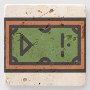 pool-table stone coaster