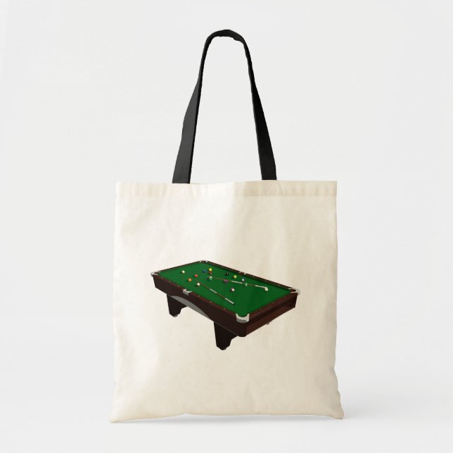 Pool Table Tote Bag (Front)