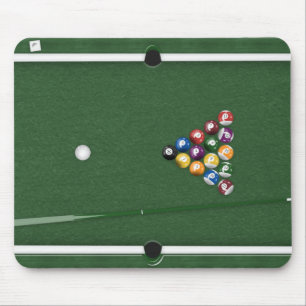 Pool Table with Balls Mouse Pad