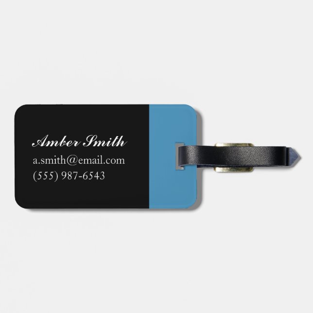 Pool Tents Luggage Tag (Back Horizontal)