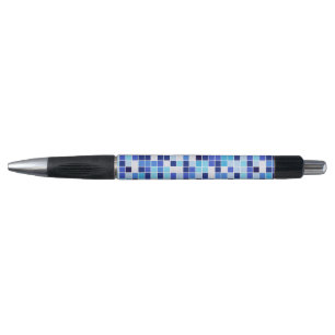 Pool Tiles, Blue Mosaic Tiles, Geometric Pattern