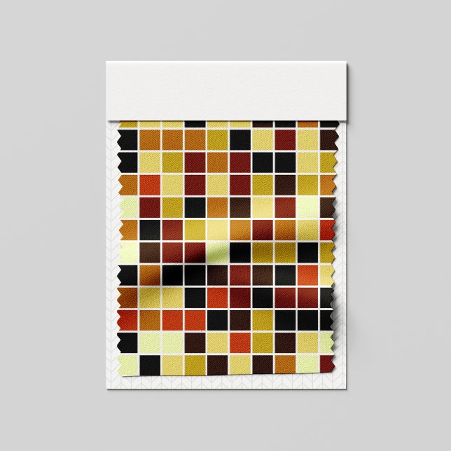 Pool Tiles, Brown Mosaic Tiles, Geometric Pattern Fabric (Creator Uploaded)