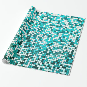 Pool Tiles Wrapping Paper