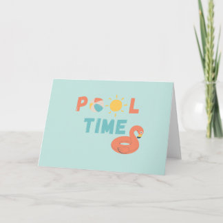pool time. Invitations Greeting Cards