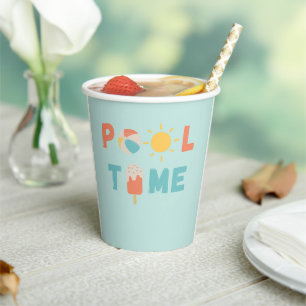 pool time. Party Cups & Supplies
