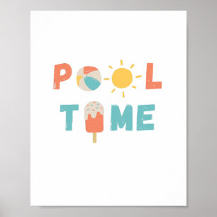 pool time. Poster & Prints