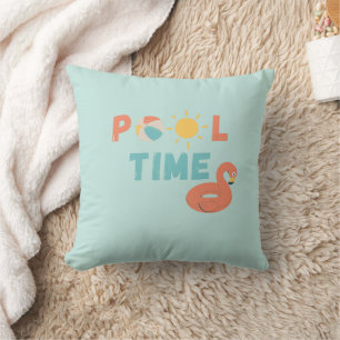 pool time. Throw Pillow