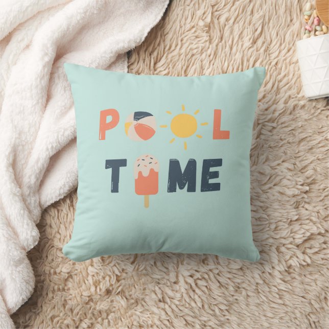 pool time. Throw Pillows (Blanket)