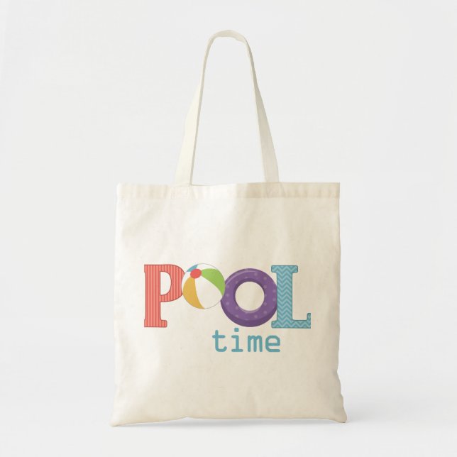 Pool Time Tote Bag (Front)