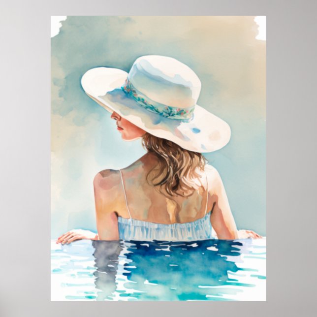 Pool vacation poster (Front)