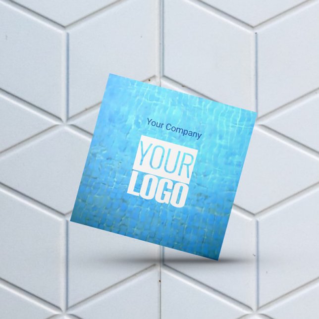 Pool Water   add QR   Square Business Card (Creator Uploaded)
