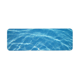 pool water label return address label