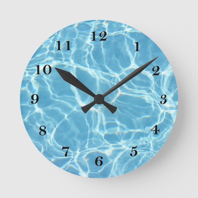 Pool Water Wall Clock (Front)