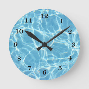 Pool Water Wall Clock