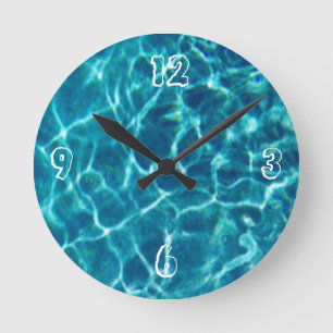 Pool Water Wall Clock
