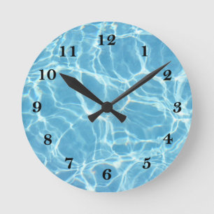Pool Water Wall Clock