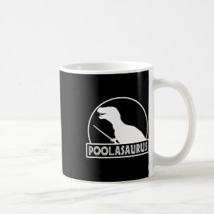 Poolasaurus Billiard Player Dinosaur Snooker Eight Coffee Mug