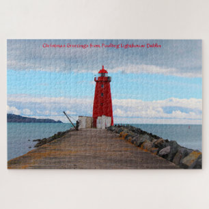 Poolbeg Lighthouse Dublin. Jigsaw Puzzle
