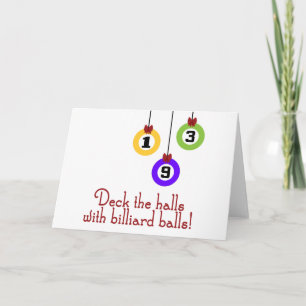 PoolChick Deck the halls Holiday Card
