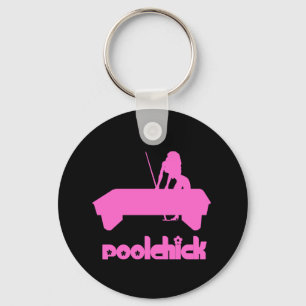 PoolChick Logo Key Ring