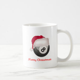 PoolChick Merry Christmas Santaball Coffee Mug