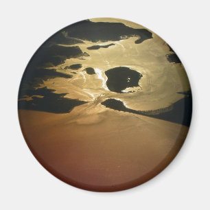 Poole Harbour At Sunset. A Picture From The Plane Magnet