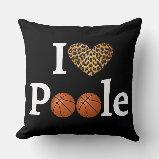 Poole Party Cheetah Pattern, Throw Pillow (Front)