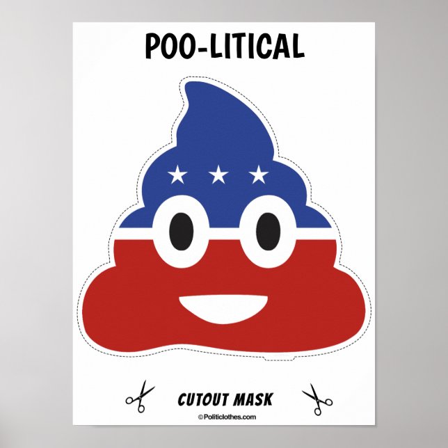 Poolitical Halloween Mask Poster (Front)