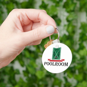 Poolroom Billiards Classic 8 Ball Key Ring
