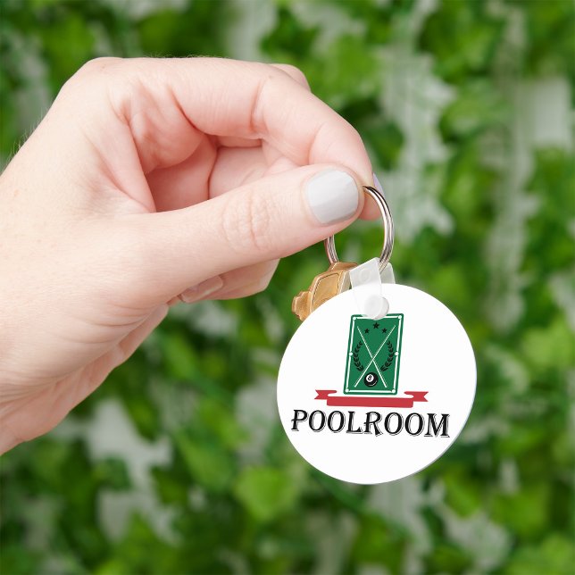 Poolroom Billiards Classic 8 Ball Key Ring (Creator Uploaded)