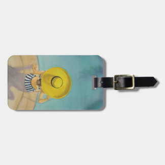 Poolside Beauty - Summer Beach Pool Fun Luggage Tag