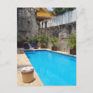 Poolside in Colombia Postcard