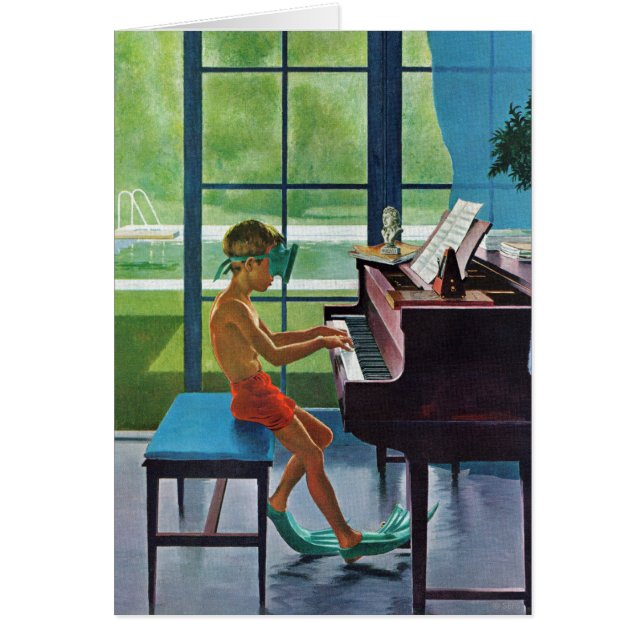 Poolside Piano Practice (Front)