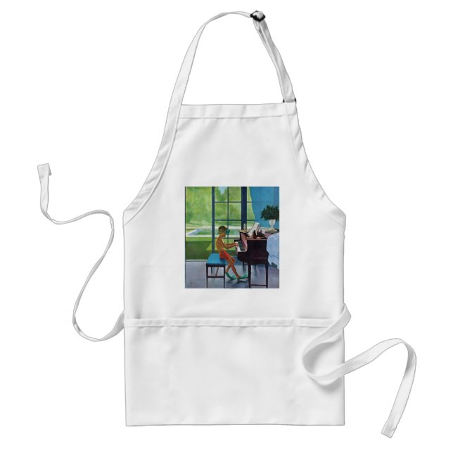 Poolside Piano Practice Standard Apron (Front)