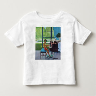 Poolside Piano Practice Toddler T-Shirt