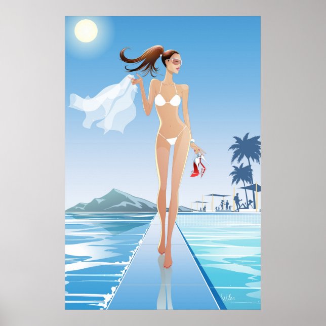 Poolside Runway Poster (Front)