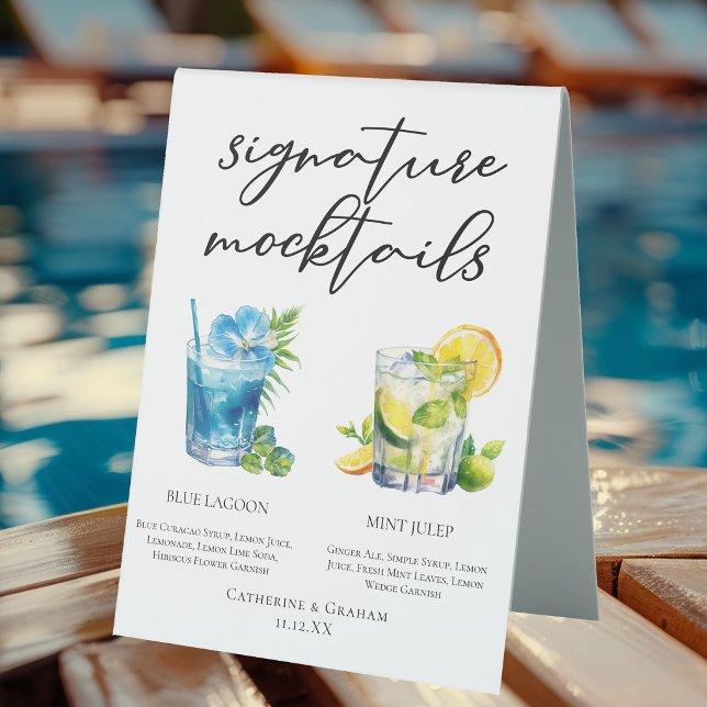 Poolside Signature Mocktails Summer Menu (Creator Uploaded)