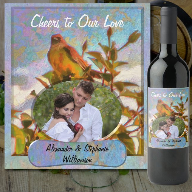 Poolside Singer Cheer to Love 2338 Wine Label (Creator Uploaded)