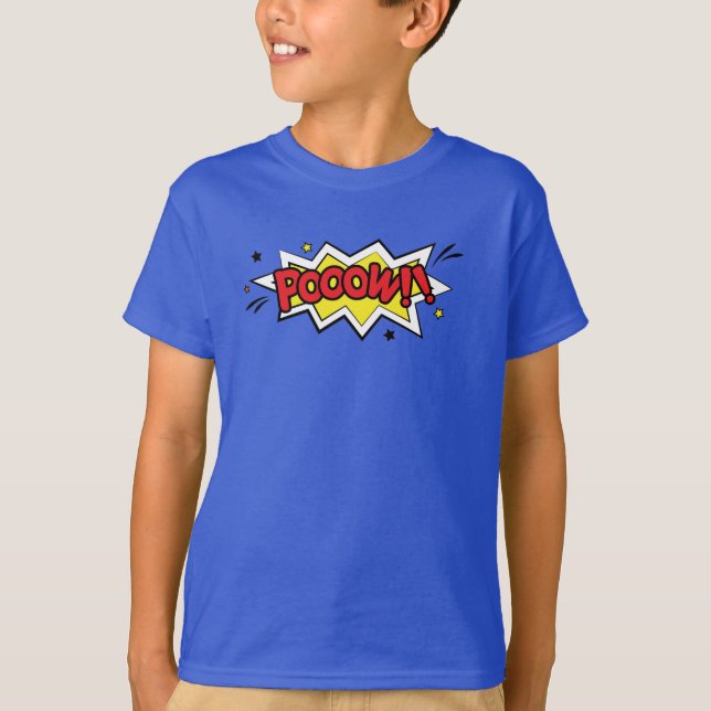 Pooow! Kids Comic T-Shirt (Front)