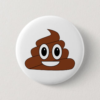 Poop 6 Cm Round Badge