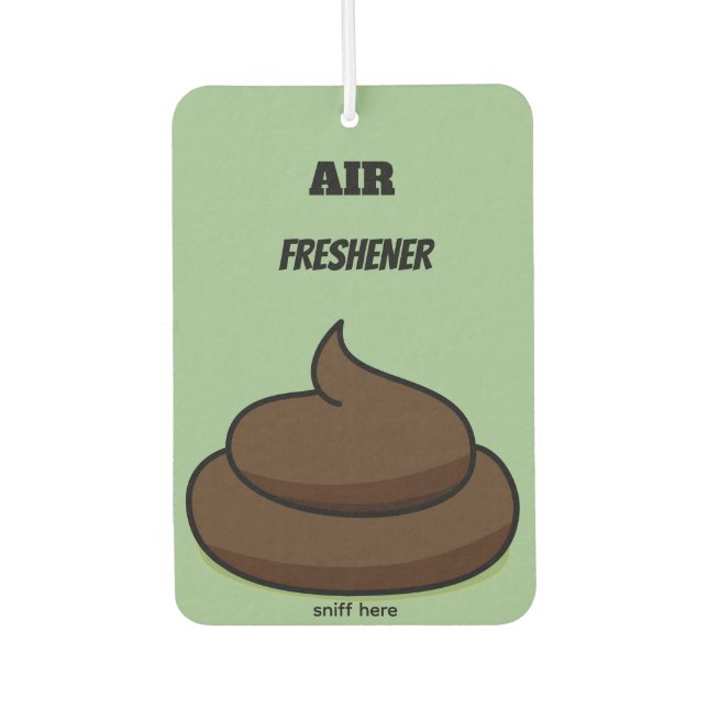 Poop Air Freshener (Front)
