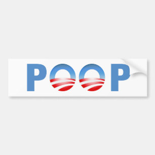 POOP -  Anti Obama Bumper Sticker