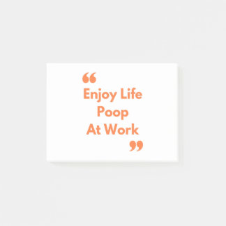 Poop at Work Post-it Notes