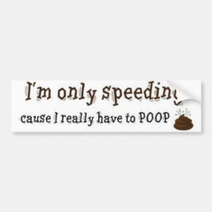 poop bumper sticker