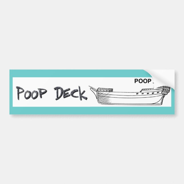 Poop Deck Sticker (Front)
