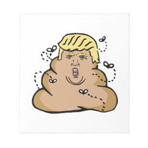 poop donald trump notepad