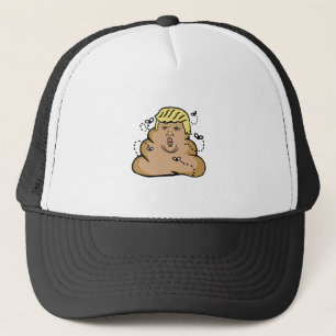 poop donald trump trucker hat