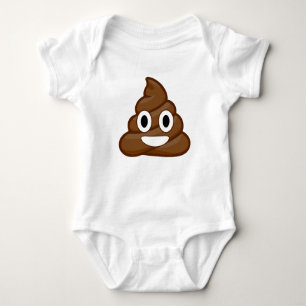 poop emoji baby bodysuit