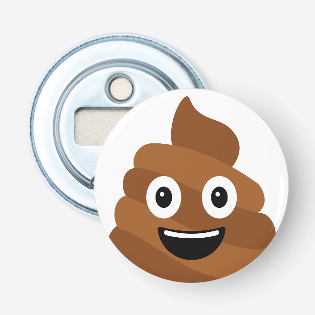 Poop Emoji Bottle Opener (Front)
