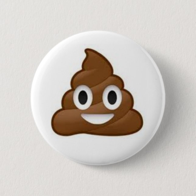 Poop Emoji Button (Front)